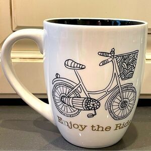 Enjoy the Ride Zentangle bike mug by cypress